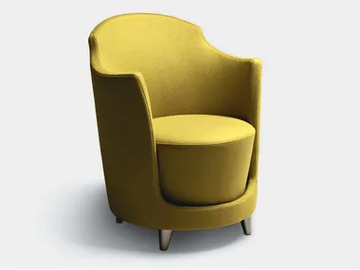 FOLIES - Lobby chair with armrests by La Cividina - view 2